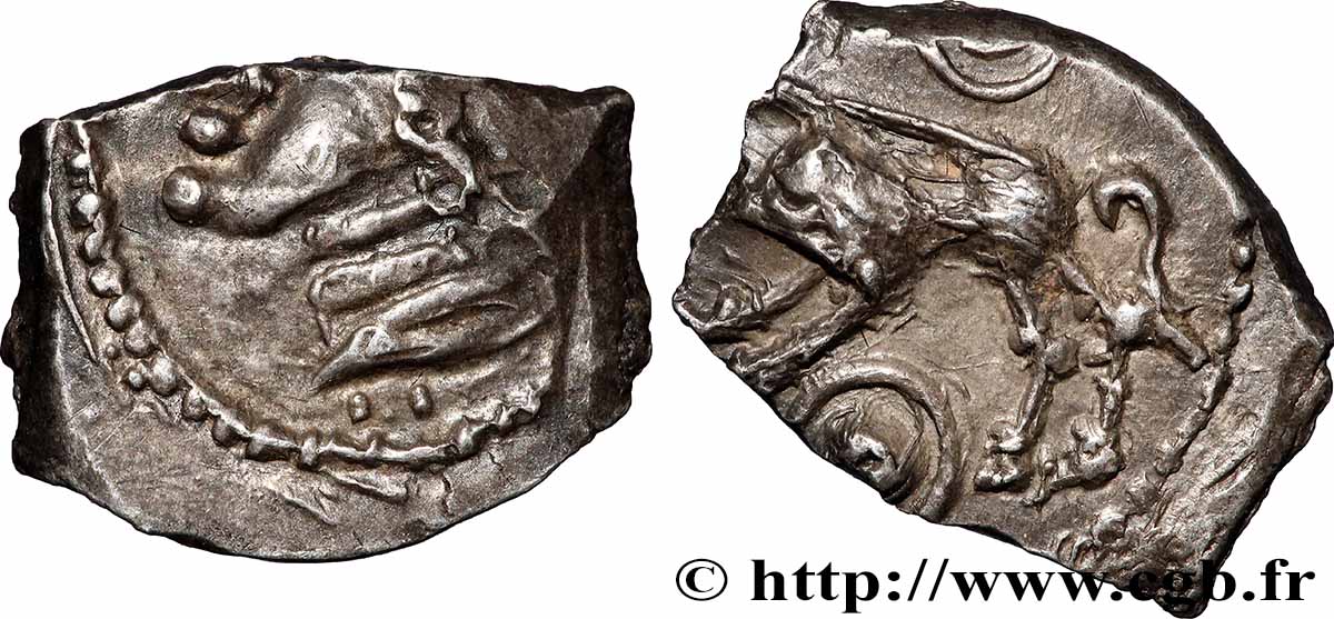 RUTÈNES (région de Rodez) Drachme “au sanglier”, à la grosse tête bouclée, S. 440 SUP