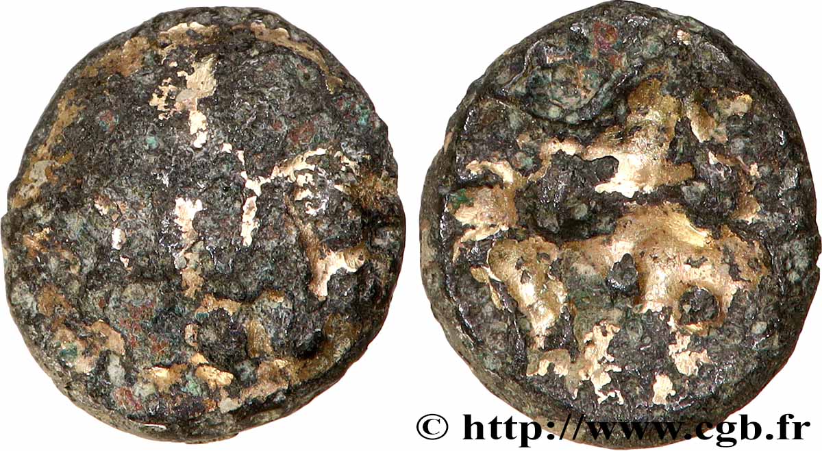 GALLIA BELGICA - REMI (Area of Reims) Quart de statère “aux segments de cercles” VF