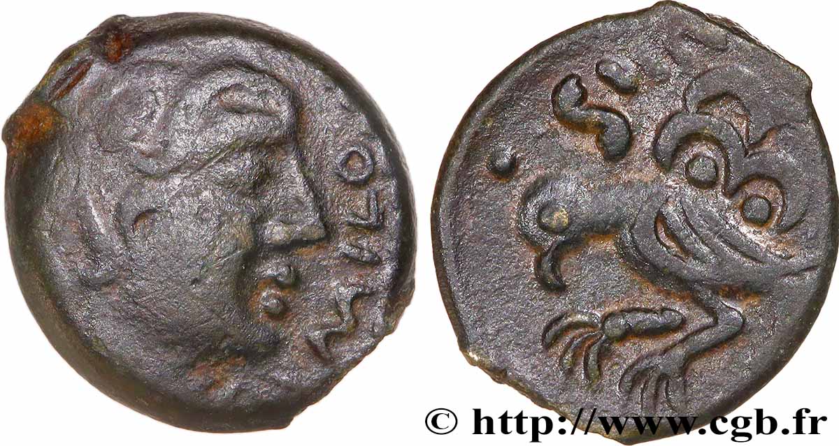 SÉNONS (région de Sens) Bronze GIAMILOS / SIINV à l’oiseau TTB