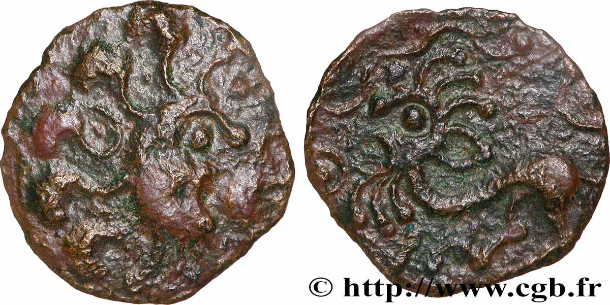 BELLOVAQUES (Région de Beauvais) Bronze au lion TTB