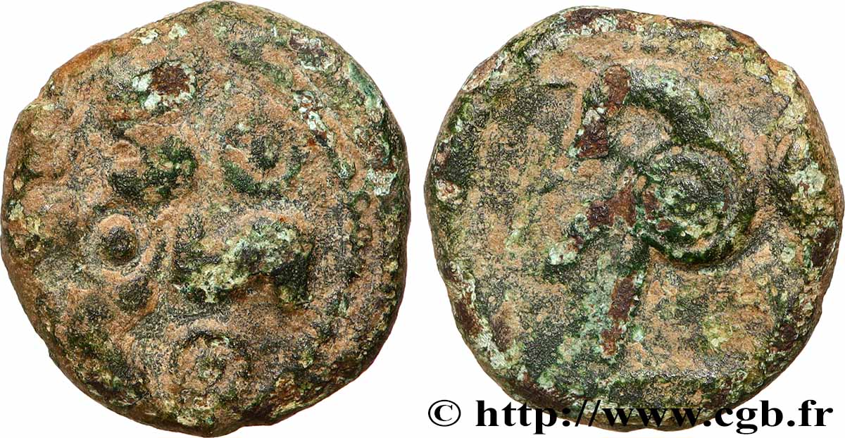 ÉBURONS (Belgique actuelle) Bronze au swastika, AVAVCIA TB+
