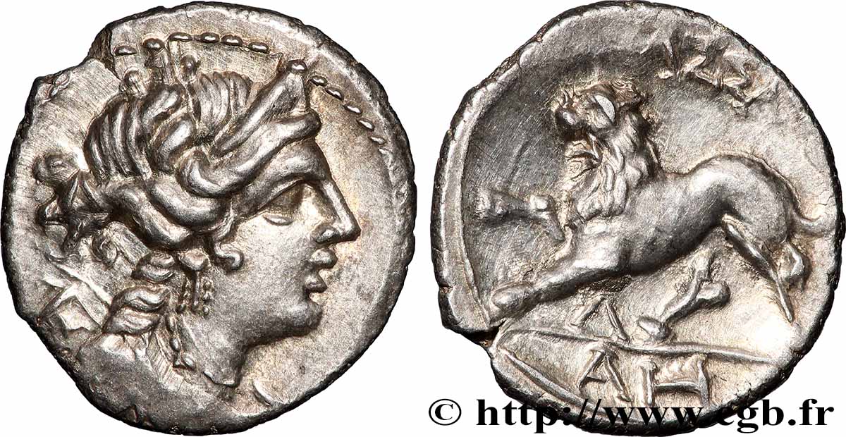 MASSALIA - MARSEILLES “Drachme légère” ou tétrobole, lion à gauche MS