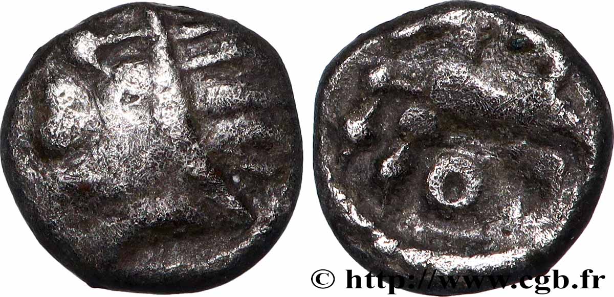 GALLIA - SANTONES / MID-WESTERN, Unspecified Obole au cheval et aux annelets XF/VF