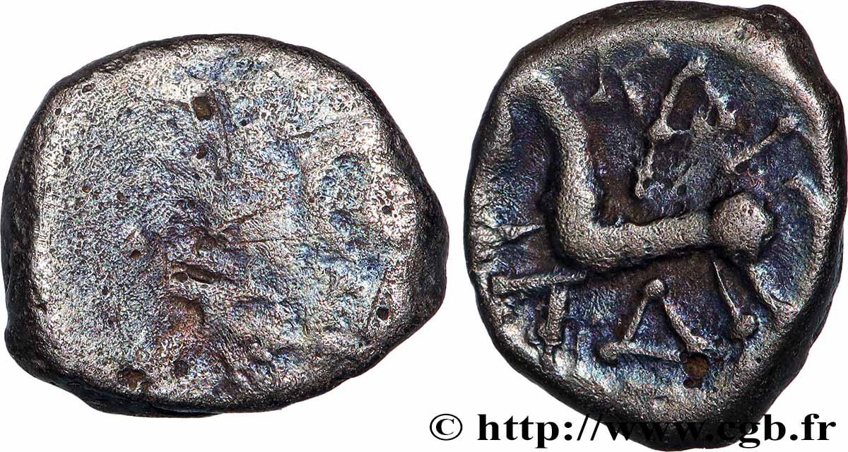 GALLIA BELGICA - LINGONES (Area of Langres) Denier KALETEDOY, B5 VG/XF