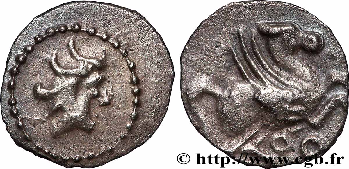 EMPORION and Celtic imitations (AMPURIAS) Tritartemorion au pégase AU