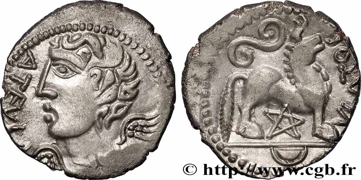 GALLIA BELGICA - REMI (Area of Reims) Denier ATEVLA / VLATOS, classe Ia MS
