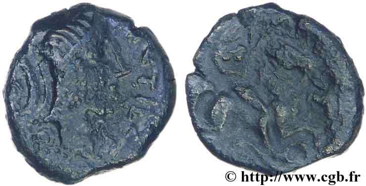 GALLIA - CARNUTES (Región de la Beauce) Bronze PIXTILOS classe VII au cavalier BC+/BC