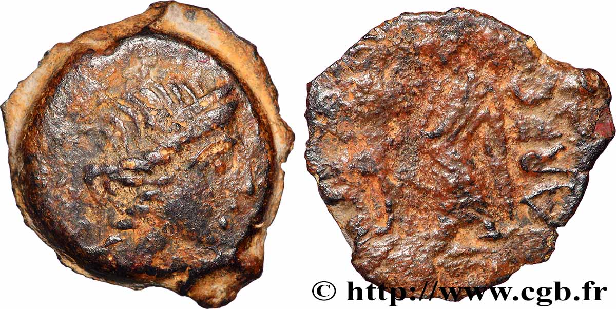 GALLIA - SUDOVESTE DE GALLIA - VOLCÆ ARECOMICI (Regione di Nima) Bronze au Démos, VOLCAE AREC q.BB