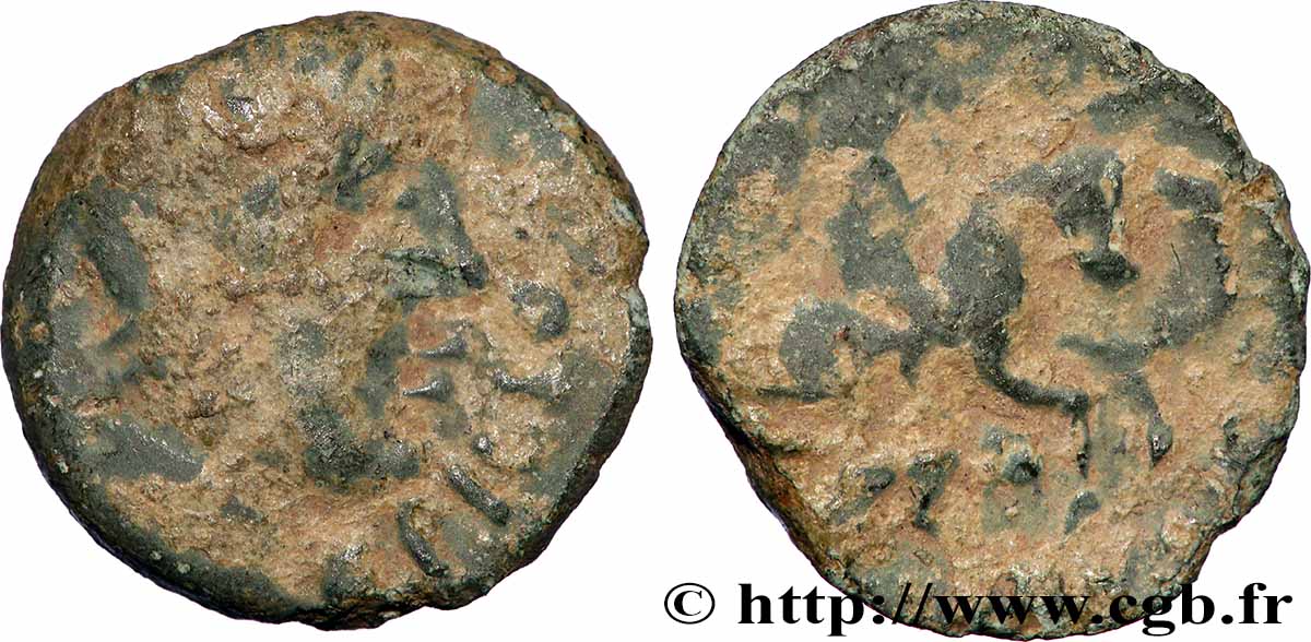 GALLIEN - CARNUTES (Region die Beauce) Bronze PIXTILOS classe VII au cavalier S/fSS