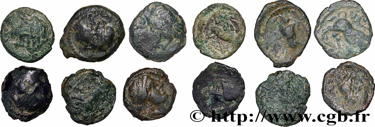 MASSALIA - MARSEILLE Lot de 6 de petits bronzes Lot