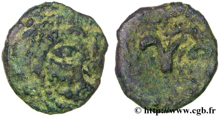 GALLIA - BAÏOCASSES (Area of Bayeux) Bronze au cheval VG/F