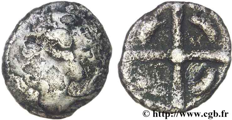 GALLIA - SOUTH WESTERN GAUL - LONGOSTALETES (Area of Narbonne) Drachme “au style languedocien” F/VF