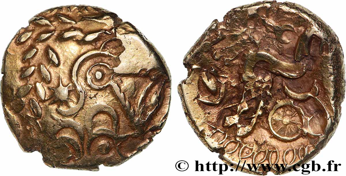 GALLIA BELGICA - SUESSIONES (Area of Soissons) Statère à l&nbsp;œil, classe III AU/XF