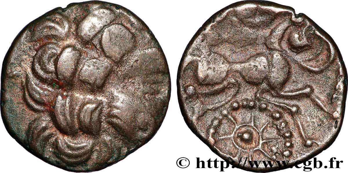REDONES (Area of Rennes) Quart de statère de billon, classe IV, fragmentaire AU
