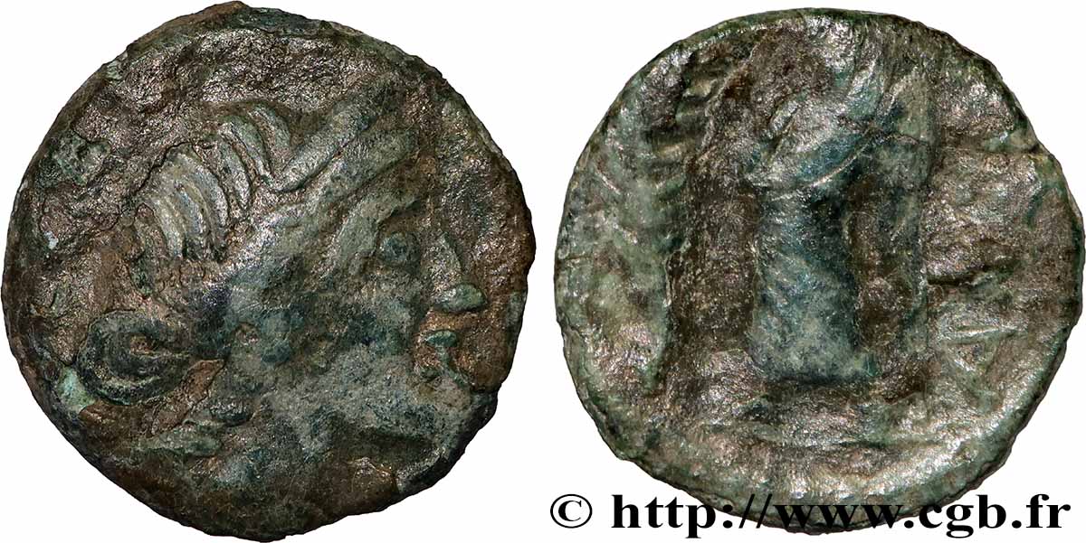 VOLQUES ARÉCOMIQUES (région de Nîmes) Bronze au Démos, VOLCAE AREC TTB/TB+