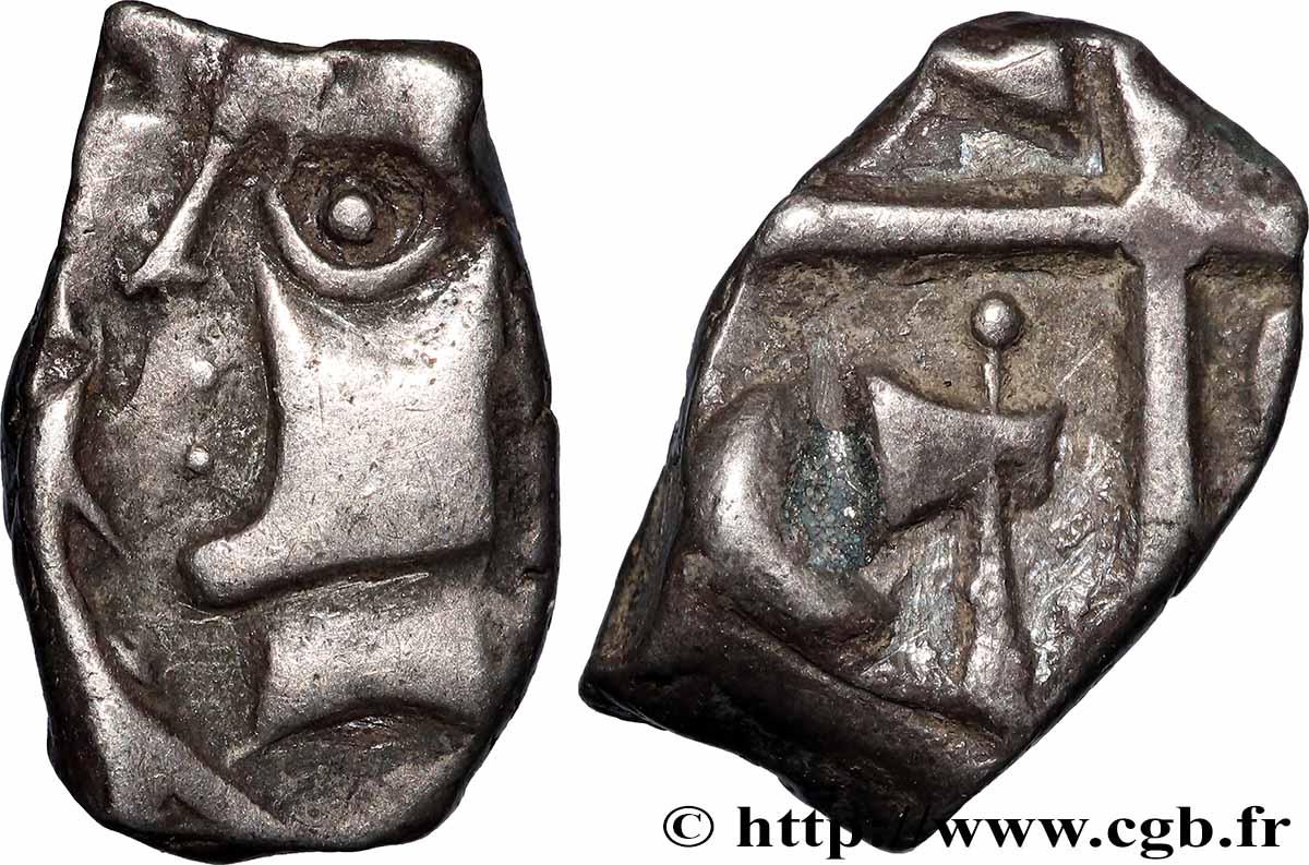 GALLIA - SOUTH WESTERN GAUL - VOLCÆ TECTOSAGES (Area of Toulouse) Drachme “à la tête cubiste”, S. 1 AU