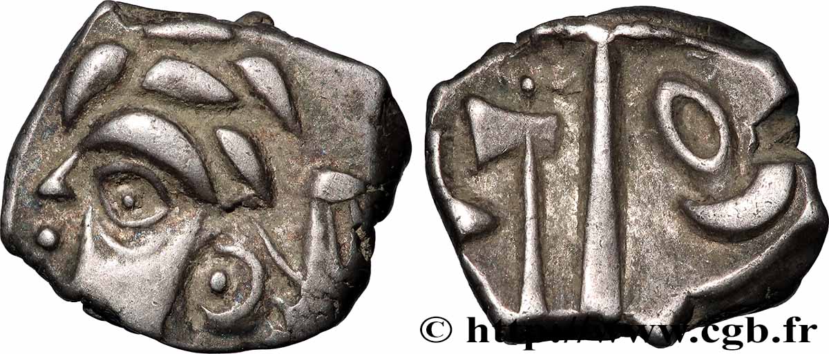 GALLIA - SUDOESTE DE LA GALLIA - VOLCÆ TECTOSAGES (Región de Tolosa) Drachme “à la tête cubiste”, S. 1 EBC