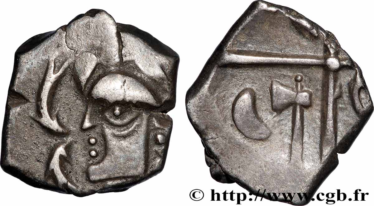 GALLIA - SOUTH WESTERN GAUL - VOLCÆ TECTOSAGES (Area of Toulouse) Drachme “à la tête cubiste”, S. 1 AU