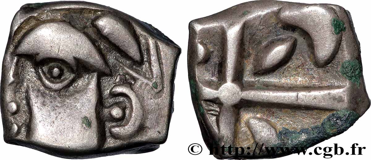 GALLIA - SOUTH WESTERN GAUL - VOLCÆ TECTOSAGES (Area of Toulouse) Drachme “à la tête cubiste”, S. 1 AU