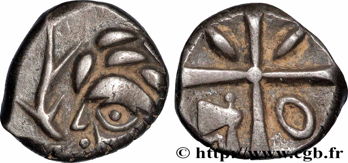 GALLIEN - SÜDWESTGALLIEN - VOLCÆ TECTOSAGES (Region die Toulouse) Drachme “à la tête cubiste”, S. 1 VZ/fVZ