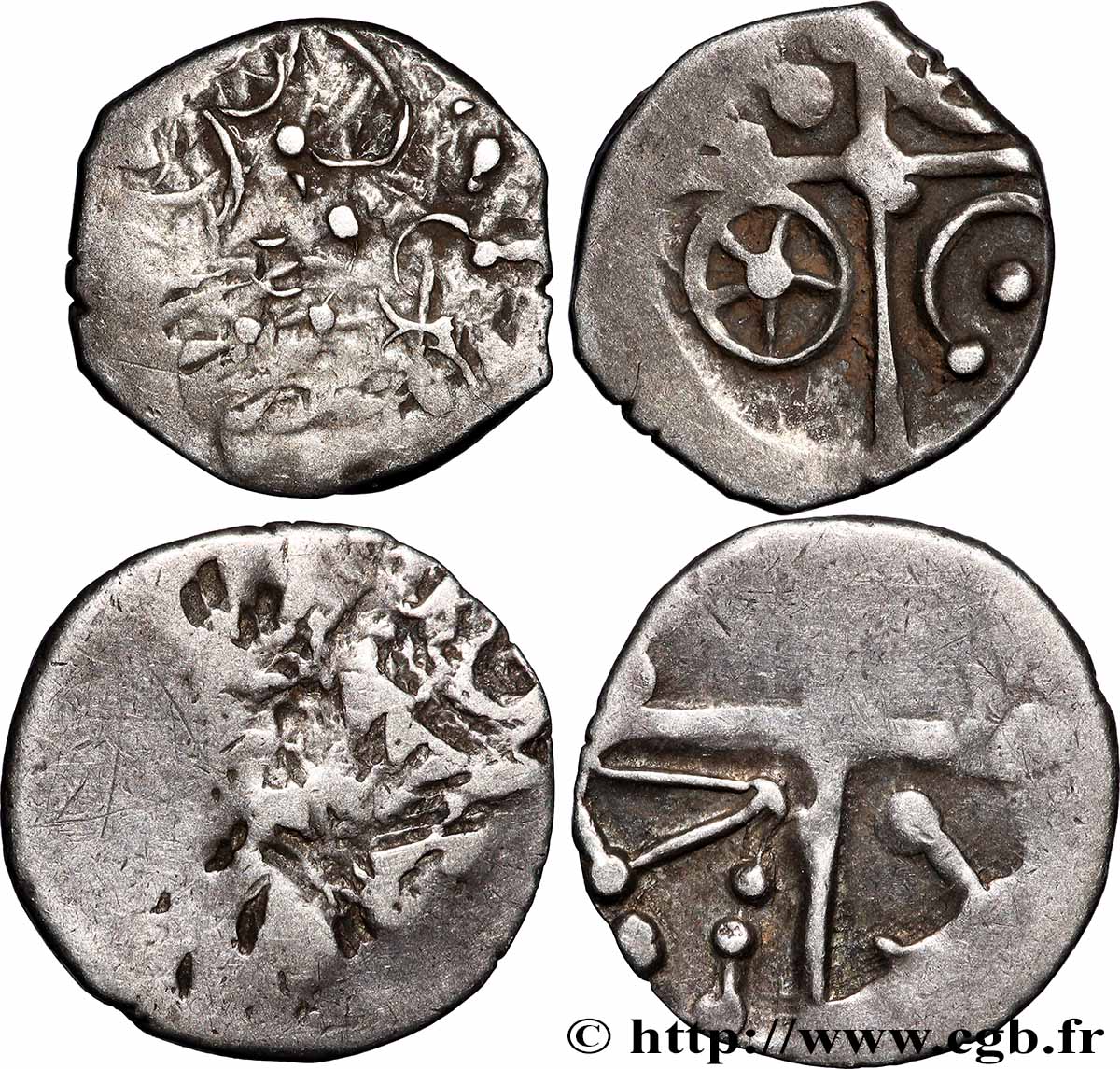 GALLIA - SUDOESTE DE LA GALLIA - CADURCI (Región de Cahors) Lot de deux drachmes “du type de Cuzance” lote
