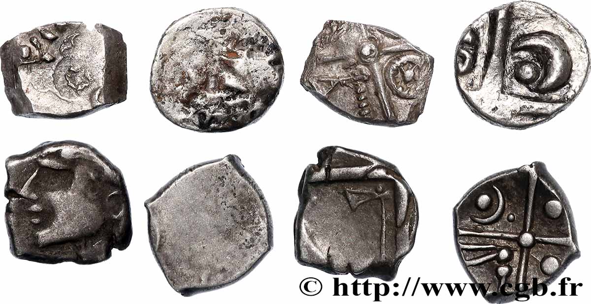 LOTS Lot de 4 drachmes à la croix lot