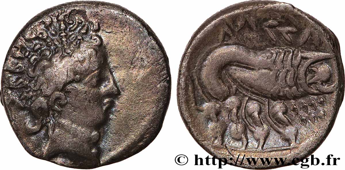 ITALY - TRANSPADANE AREA - CELTO-LIGURIANS “Drachme légère”, imitation de Marseille AU/AU