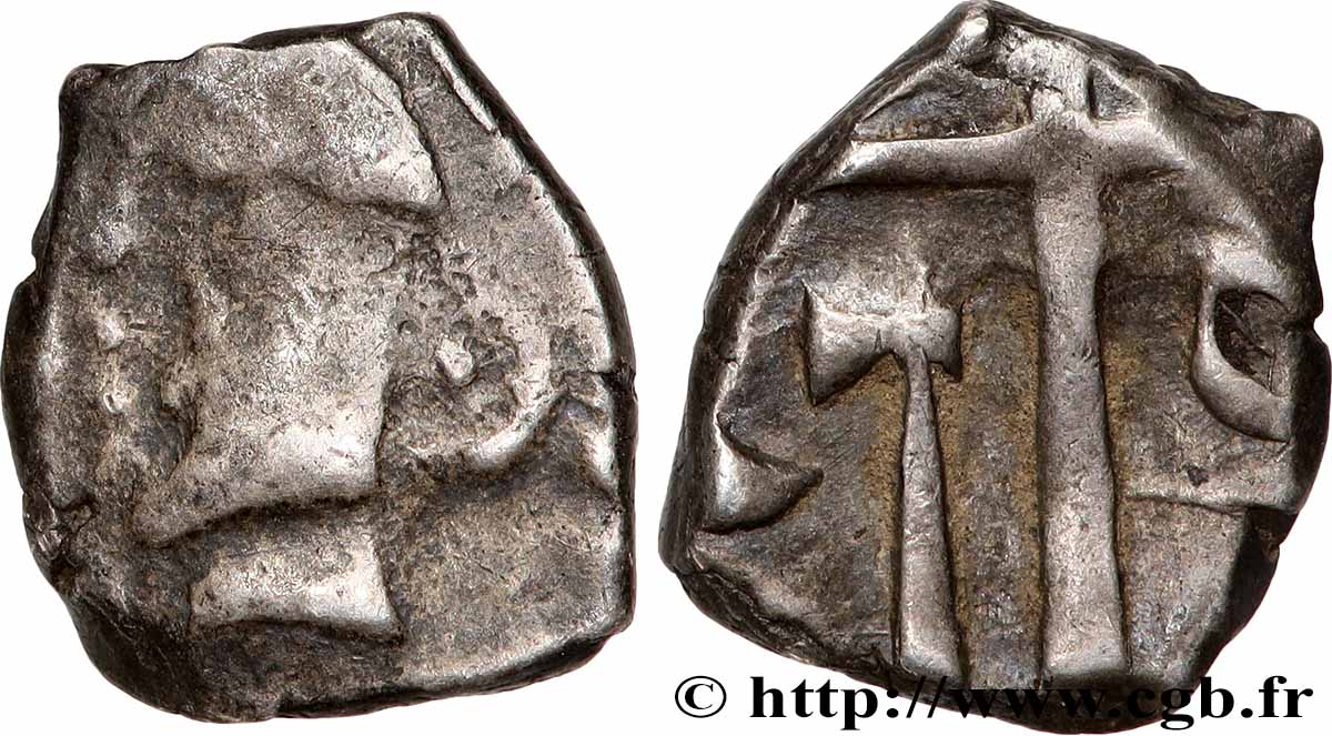 GALLIA - SOUTH WESTERN GAUL - VOLCÆ TECTOSAGES (Area of Toulouse) Drachme “à la tête cubiste” VF/XF