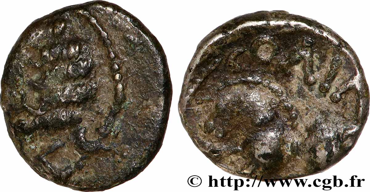 GALLIEN - BELGICA - LEUCI (Region die Toul) Denier SOLIMA/COLIMA fSS
