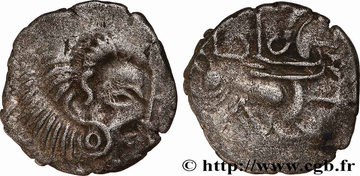 CORIOSOLITÆ (Area of Corseul, Cotes d&nbsp;Armor) Statère de billon, classe IVa XF/VF
