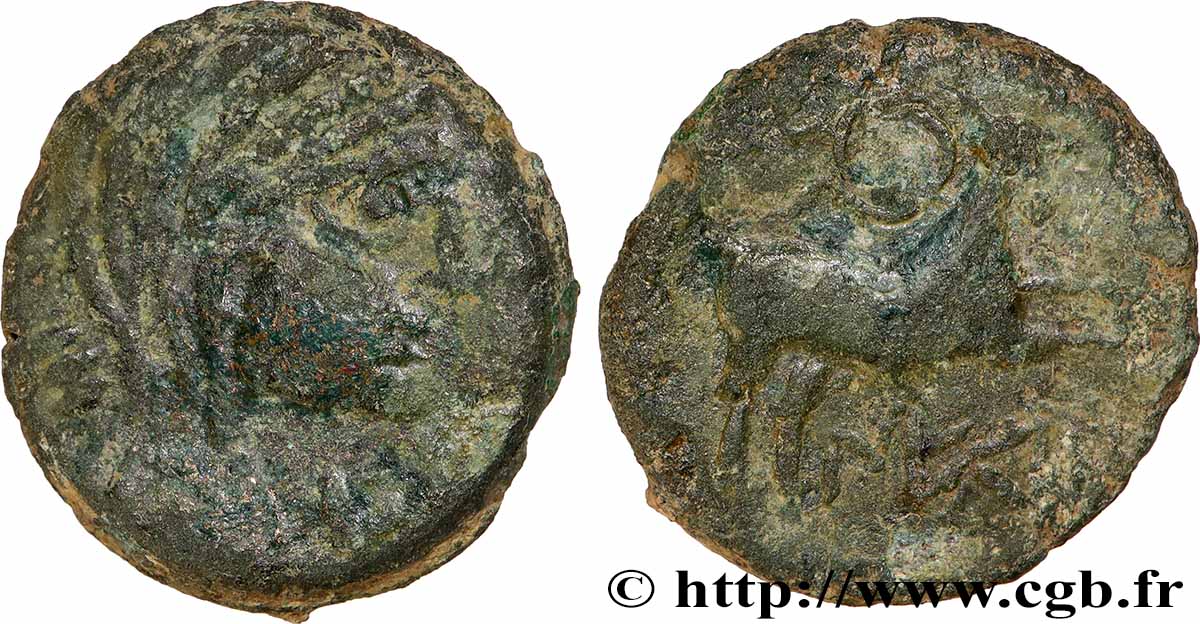 GALLIEN - NEDENES (oppidum des Montlaures) Unité ou bronze au taureau fSS