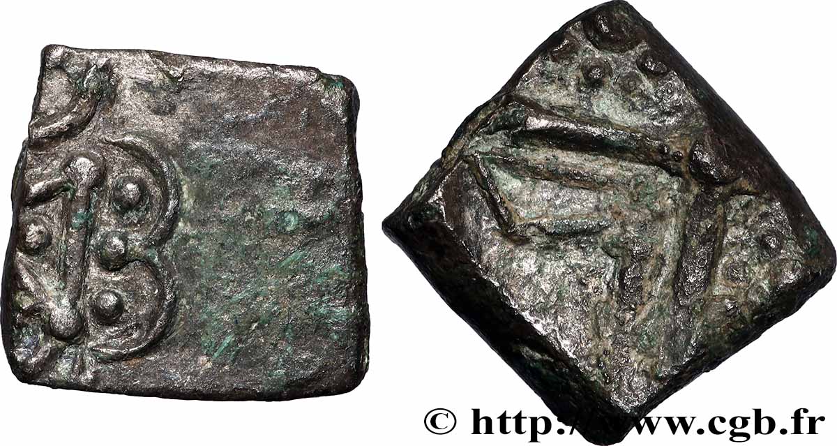 CADURQUES (région de Cahors) Drachme “à la tête triangulaire”, S. 131 TTB