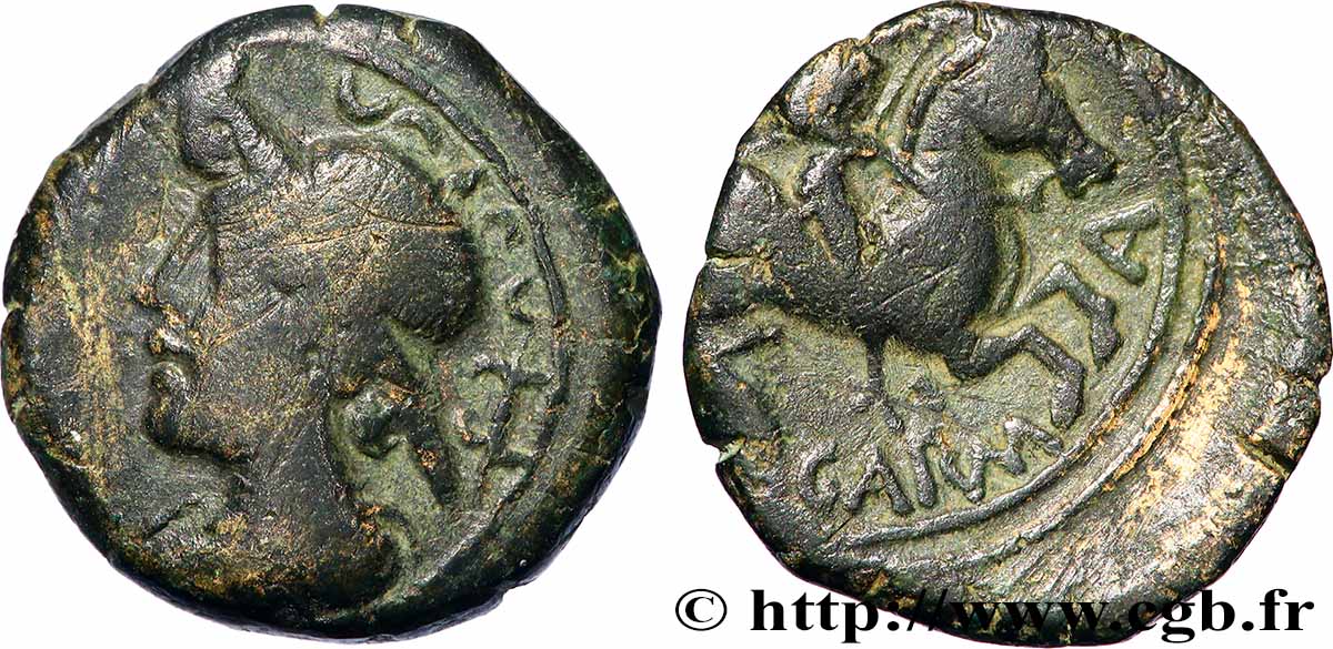 GALLIA BELGICA - ATREBATES (Area of Arras) Bronze ANDOBRV / CARMANOS XF