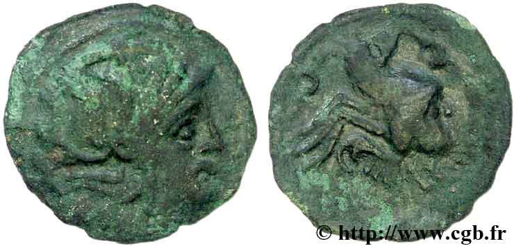 GALLIA - BELGICA - BELLOVACI (Región de Beauvais) Bronze au coq, “type de Bracquemont” BC