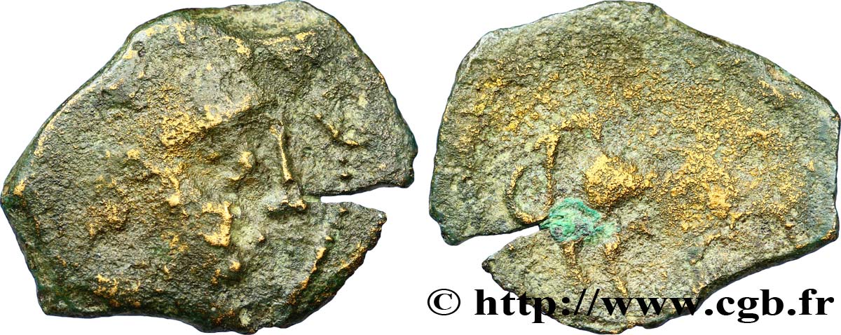 BITURIGES CUBI / MITTELWESTGALLIEN - UNBEKANNT Bronze au cheval retourné fS