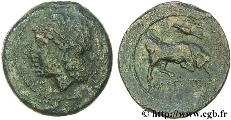 MASSALIA - MARSEILLES Moyen bronze au taureau BC/BC+