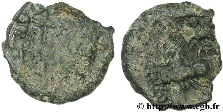 GALLIA BELGICA - REMI (Regione di Reims) Bronze REMO/REMO q.MB