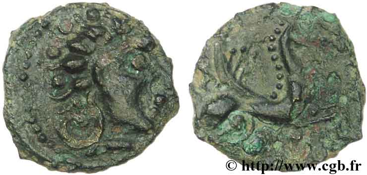 GALLIA - CARNUTES (Región de la Beauce) Bronze au pégase BC+