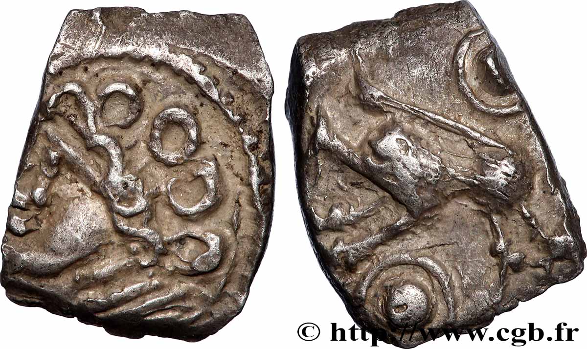 GALLIA - SOUTH WESTERN GAUL - RUTENI (Area of Rodez) Drachme “au sanglier”, à la grosse tête bouclée, S. 440 AU