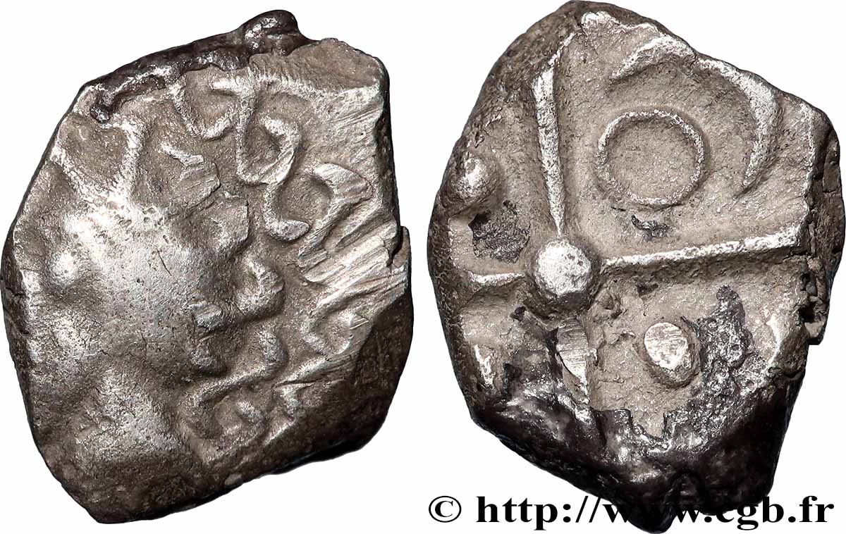 GALLIA - SOUTH-WESTERN GAUL - TOLOSATES (Area of Vieille-Toulouse) Drachme au panache, S. 75 XF