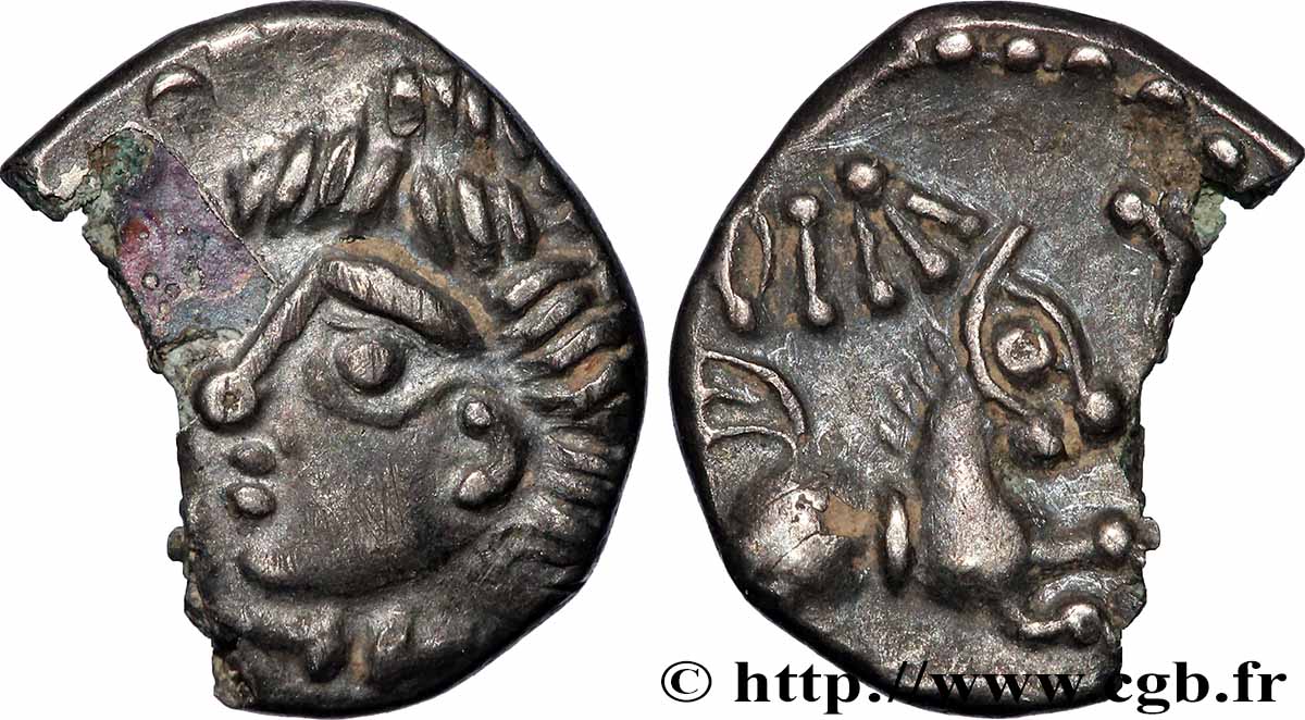 GALLIA - GALLIA DELLO SETTENTRIONALE - ÆDUI (BIBRACTE, Regione dello Mont-Beuvray) Denier DIASVLOS q.SPL