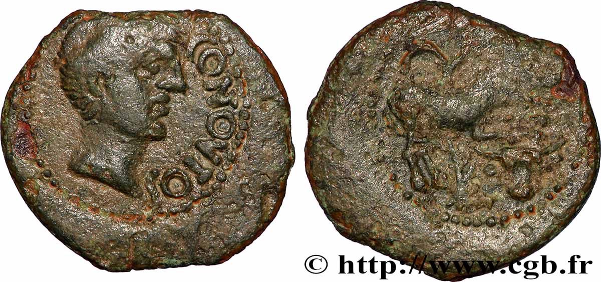 GALLIA - SANTONES / MID-WESTERN, Unspecified Bronze CONTOVTOS (quadrans) AU/VF