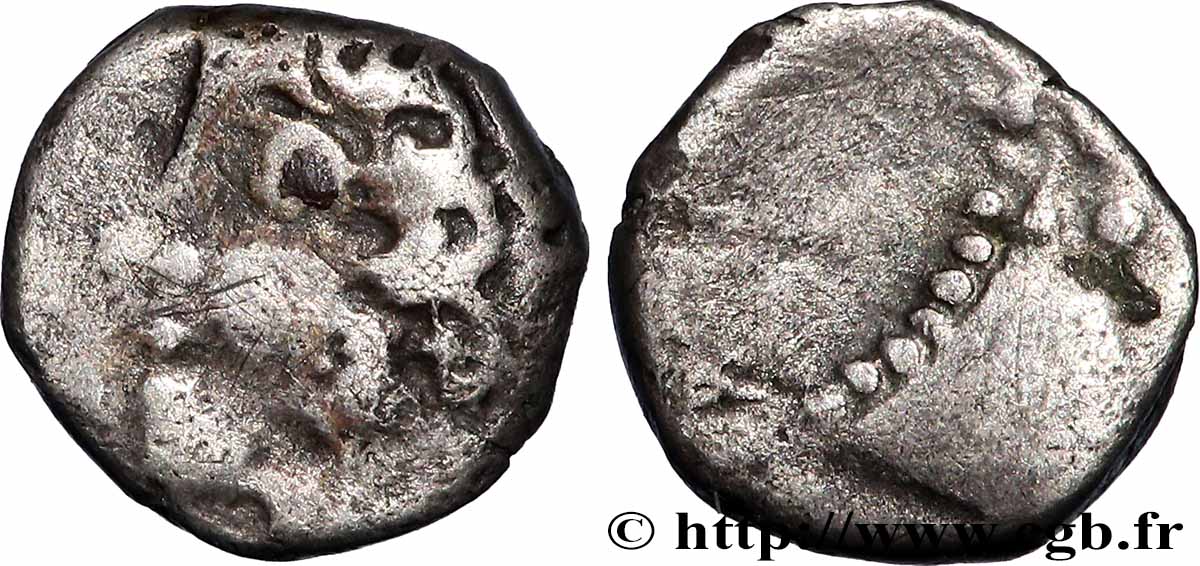 GALLIEN - NEDENES (oppidum des Montlaures) Obole à la tête de cheval fSS
