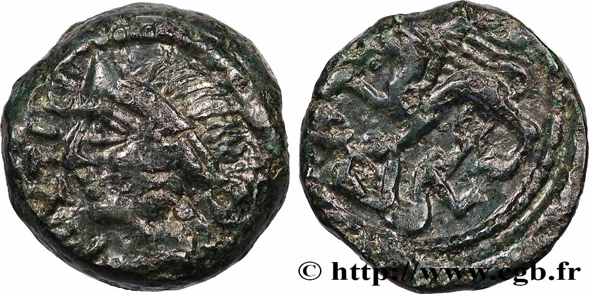 GALLIA - CARNUTES (Región de la Beauce) Bronze PIXTILOS classe I au griffon attaquant MBC