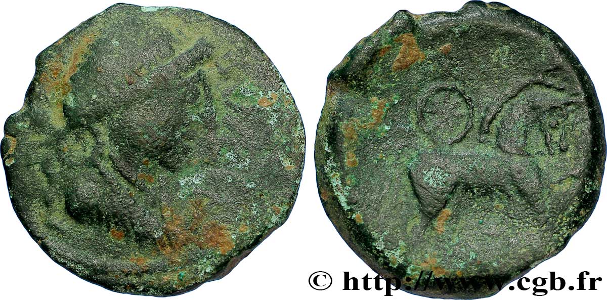 GALLIA BELGICA - MELDI (Regione di Meaux) Bronze ROVECA, classe V MB