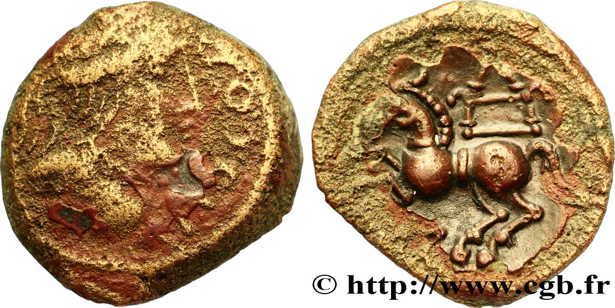 LEXOVII / CARNUTES, Unspecified Bronze TASCOBIENOS VF/AU
