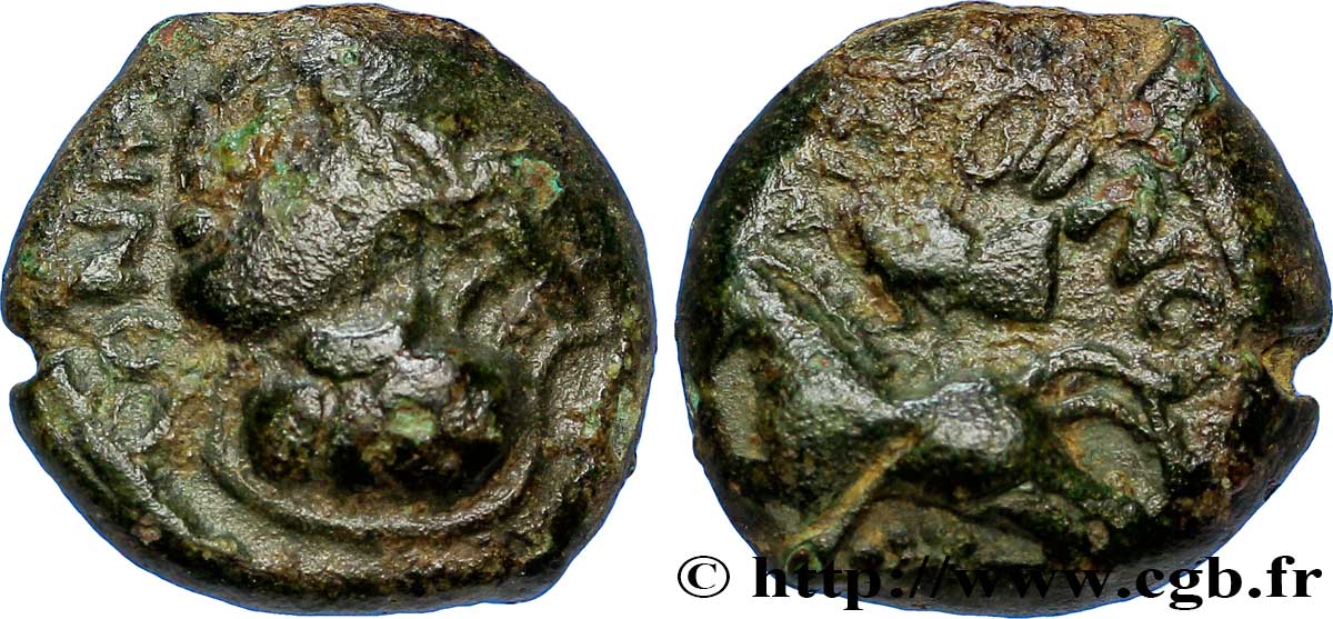 GALLIEN - BELGICA - LEUCI (Region die Toul) Bronze MATVGIINOS SS