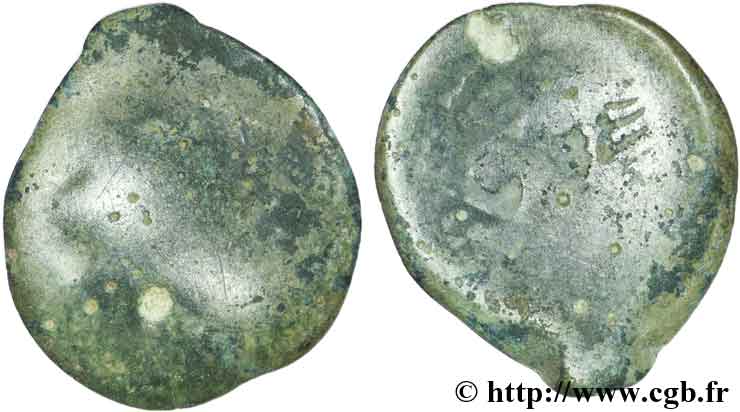 GALLIA BELGICA - SUESSIONES (Regione de Soissons) Bronze CRICIRV B/q.MB