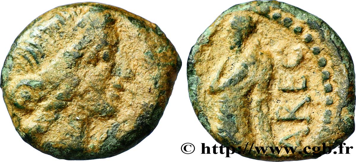 VOLQUES ARÉCOMIQUES (région de Nîmes) Bronze au Démos, VOLCAE AREC TB+