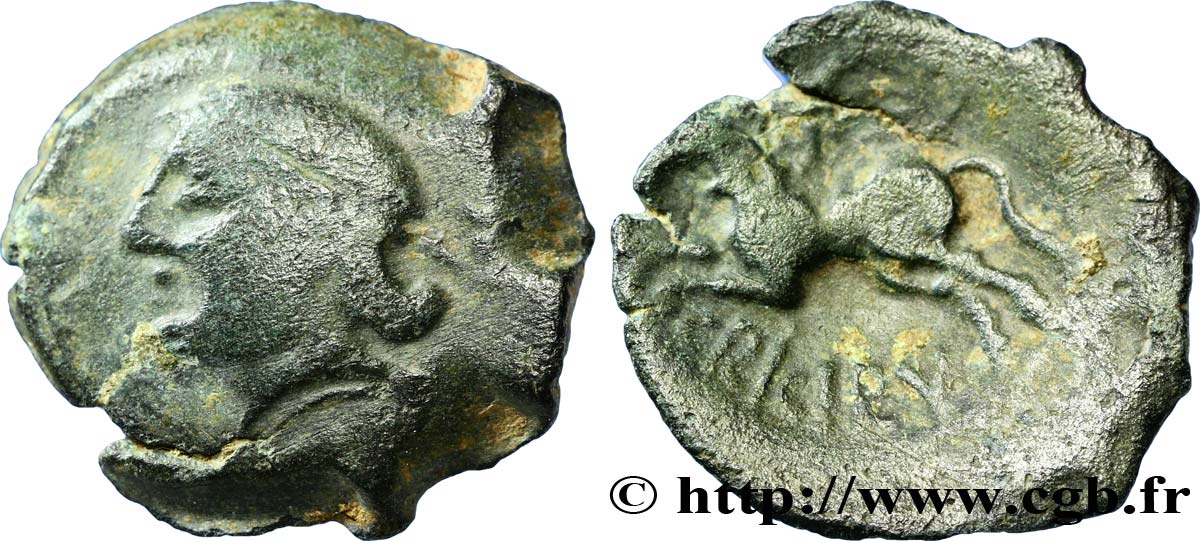 GALLIA BELGICA - SUESSIONES (Regione de Soissons) Bronze CRICIRV MB